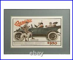 1900s Vintage Saturday Evening Post Overland (Double Spread) Poster