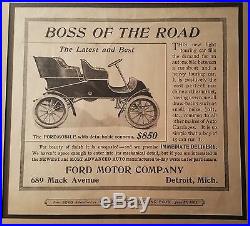 1903 Ford Model A tonneau antique advertisment auto vtg art classic motor car