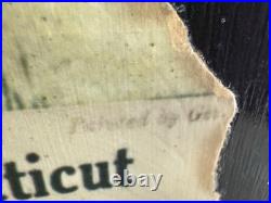 1910 Columbia Motor Car Co Poster Geo. Gibbs Auto Advertising Mounted Vintage