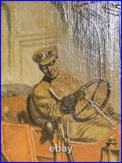 1910 Columbia Motor Car Co Poster Geo. Gibbs Auto Advertising Mounted Vintage