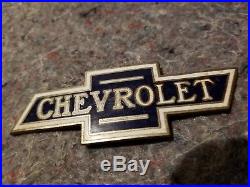 1920s Chevrolet Porcelain Enamel Emblem Sign Car Truck Gas Oil Vintage Original