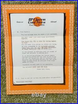 1920s Vintage McClaren Tire Adverting Brochure Auto Racing Brand Legendary