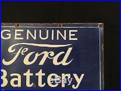 1940's Ford Battery Sales & Service Vintage Porcelain Enamel sign