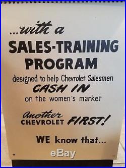 1940's Vintage Chevy Traveling Salesman Guide School Sample Chevrolet GM Dealer