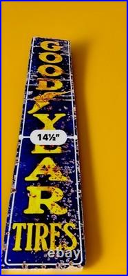 1940's Vintage Good Year Tyres Advertising Enamel Sign Board Automobile