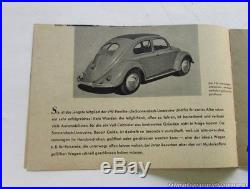 1950 / 51 Split Window Beetle Manual Vintage VW Barndoor Dealer Brochure