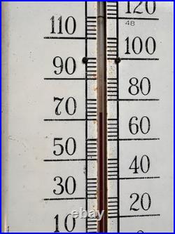 1950 60 Bowes Seal Fast Radiator Indianapolis 500 Thermometer Sign VTG auto car
