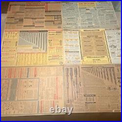 1950-60s Vintage 16 X 11 Chevy Art Dealer Poster Lot Of 6 Posters