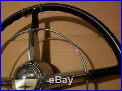 1950s Pontiac Car Steering Wheel Vintage Old Original Oil Gas Garage Art Sign