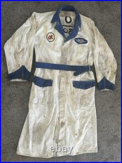 1955-57 Chevrolet Dealer STITCHED Work Coat OK USED CARS Herringbone Shop Jacket