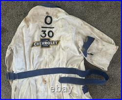 1955-57 Chevrolet Dealer STITCHED Work Coat OK USED CARS Herringbone Shop Jacket