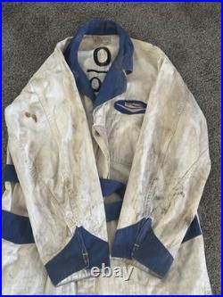 1955-57 Chevrolet Dealer STITCHED Work Coat OK USED CARS Herringbone Shop Jacket