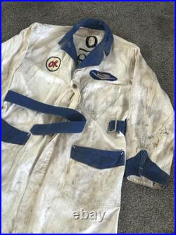1955-57 Chevrolet Dealer STITCHED Work Coat OK USED CARS Herringbone Shop Jacket