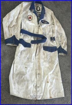 1955-57 Chevrolet Dealer STITCHED Work Coat OK USED CARS Herringbone Shop Jacket