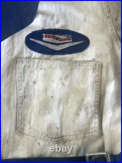 1955-57 Chevrolet Dealer STITCHED Work Coat OK USED CARS Herringbone Shop Jacket