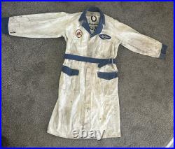 1955-57 Chevrolet Dealer STITCHED Work Coat OK USED CARS Herringbone Shop Jacket