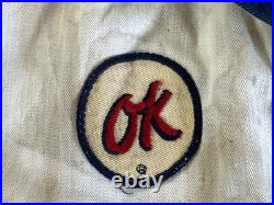 1955-57 Chevrolet Dealer STITCHED Work Coat OK USED CARS Herringbone Shop Jacket