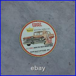 1959 Vintage Style Edsel Automobile Marque Fantasy Porcelain Enamel Sign
