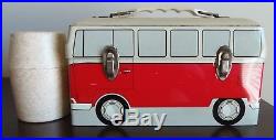 1960 Vintage Omni Vw Microbus Lunchbox & Thermos Excellent Cond. Super Rare