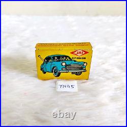 1960s Vintage Car Jai Springs Automobile Advertising Tin Matchbox Sleeve TN45