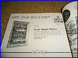 1963 Chevy Vintage Dealer Promo Model Half Car Wall Display Plaque In Frame Read
