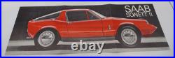 1966 SAAB SONETT II Dealer Brochure vintage automobile advertising Sweden RARE