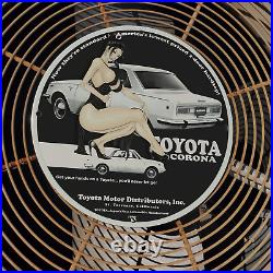 1969 Vintage Style Toyota Corona Automobile Fantasy Porcelain Enamel Sign