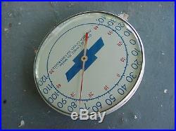 1970s Vintage CHEVROLET CAR Old Dial Thermometer Sign