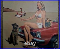 1977 Ditzler Automotive Finished Full Color Calander Advertising Vintage NICE