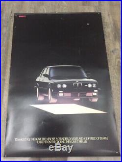 1987 PIRELLI TIRE Original Vintage Advertisement Poster BMW M5 OEM Super Rare