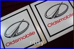 2 Vintage Original Oldsmobile Dealership Signs Car Showroom Advertising