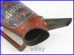 24798 Old Vintage Garage Tin Can Sign Advert Oil Globe Pump Jug Pourer Motorine