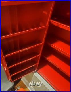 2x Vintage Niehoff 35x30x11 Tune Up Auto Shop Metal Wall Mounted Cabinets