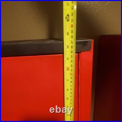 2x Vintage Niehoff 35x30x11 Tune Up Auto Shop Metal Wall Mounted Cabinets
