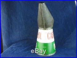 31982 Old Vintage Garage Tin Can Motor Car Auto Oil Pourer Jug Globe Castrolite