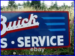 36 Hand Painted Vintage Metal BUICK Car Pontiac Service Gas Oil Dealership Sign