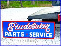 36 Hand Painted Vintage Metal STUDEBAKER Parts Service Gas Oil Dealership Sign
