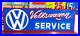 36-Hand-Painted-Vintage-Volkswagen-SERVICE-SIGN-VW-Bug-CAR-Gas-Oil-Dealership-01-rby