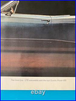 5 1967 PONTIAC RARE VINTAGE ORIGINAL Dealer Posters GTO LEMANS CATALINA