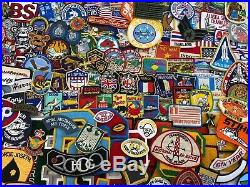 542PC Vintage-Now Patch LOT Military Bands Travel Advertising Sports Car Fishing