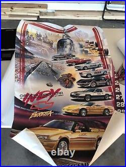 7 Vintage Chevrolet Buick SS Car Truck Dealer Showroom Poster Lot Indy 500 Vette