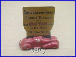 9731Wyandotte Roi-Tan Sophie Tucker Chevrolet Advertising Promo Car (VTG 1939)