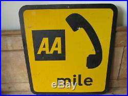 AA telephone sign. Vintage sign. Garage sign. RAC
