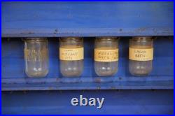 AC Spark Plug Advertising sign Glass Jar Service Station Display Rack auto VTG