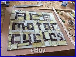 ACE Motor Cycles Stained Glass Sign - window dealer vInTaGE AnTIQuE motorcycle