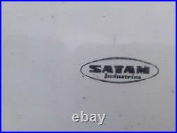 Ancienne pompe à essence double SATAM 1970, vintage, garage, no copie, no émaille