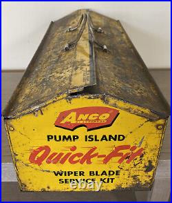 Anco Windshield Wiper Display Box Gas Oil Auto Portable Advertising Vintage Rare