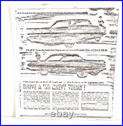 Antique Chevrolet Advertising Printing Plate