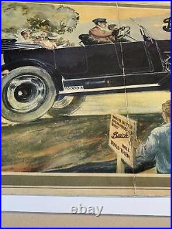 Antique Vintage Buick Advert Paper Card-stock Automobile Graphic Sign Original