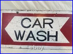 Antique Vintage Double Sided CAR WASH sign